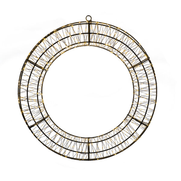 ΧΡΙΣΤΟΥΓΕΝΝΙΑΤΙΚΟΣ ΜΕΤΑΛΛΙΚΟΣ ΚΥΚΛΟΣ 50Χ5 ΕΚ  ΜΕ 480ΛΑΜΠΑΚΙΑ ΛΕΝΤ