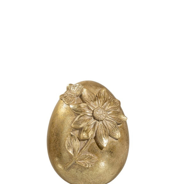 ΠΟΛΥΕΣΤΕΡΙΚΟ ΑΥΓΟ ΧΡΥΣΟ ΑΝΤΙΚΕ ΜΕ  ΧΡΥΣΟ ΑΝΤΙΚΕ ΛΟΥΛΟΥΔΙ 8,5Χ9,5Χ11ΕΚ