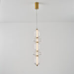 ΦΩΤΙΣΤΙΚΟ ΚΡΕΜΑΣΤΟ ΓΥΑΛΙ-ΜΕΤΑΛΛΟ LED 24W 1900Lm 3000K 250x860x1460mm TRIAC DIMMING ΔΙΑΦΑΝΕΣ ARTE ILLUMINA VERENA - Image 2