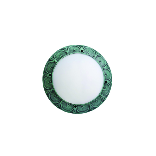 RITA CEILING FIXTURE 1XE27 IP66 ANTIQUE GREEN