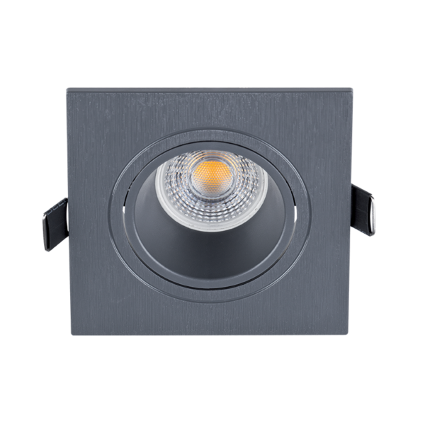 LED ΣΠΟΤ ΠΛΑΣΤΙΚΟ ΤΕΤΡΑΓΩΝΟ PAR 16 COB 7W 4000-4300K ΓΡΑΦΙΤΗΣ