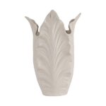 ΒΑΖΟ ΚΕΡΑΜΙΚΟ ΦΥΛΛΑ ΛΕΥΚΟ 15.3x11.3x27cm