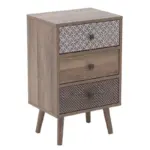 Κομοδίνο Ξύλινο Natural 39x29x63εκ. 6-50-308-0002