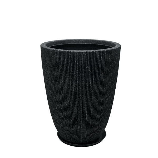 POLYRESIN ΚΑΣΠΩ ΜΕ ΠΙΑΤΟ ΜΑΥΡΟ ΓΡΑΝΙΤΗ ΡΙΓΩΤΟ ΜΑΚΡΥ ΜΕΣΑΙΟ - Φ37x48.5cm