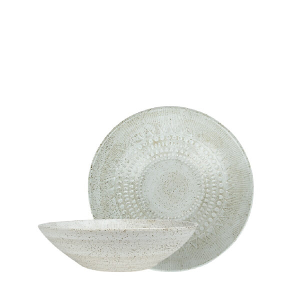 AZTEC ΠΙΑΤΟ ΒΑΘΥ ΑΝΑΓΛΥΦΟ ΛΕΥΚΟ 23Χ6 ΕΚ