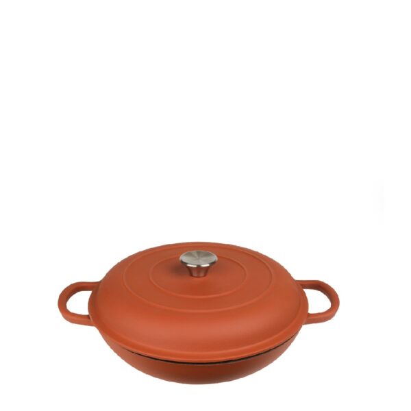 VOLCANO ΚΑΤΣΑΡΟΛΑ ΡΗΧΗ CAST-IRON ΚΕΡΑΜΙΔΙ ΜΕ ENAMEL 3200ML 30ΕΚ.