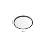 Inlight Πλαφονιέρα οροφής LED 32W 3CCT (by switch on base) σε ασημί απόχρωση D:40x2,5cm (42036-C-Silver) - Image 2