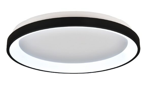 Inlight Πλαφονιέρα οροφής LED 28W 3CCT από μαύρο μέταλλο και ακρυλικό D:40x5cm (42044-C-Black)