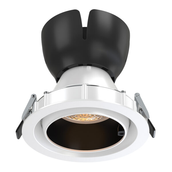 AI LUKA DOWNLIGHT ΜΑΥΡΟ ΑΛΟΥΜΙΝΙΟ ΜΕ ΜΟΝΟ ΑΙΣΘΗΤΗΡΑ & BLUETOOTH 30W RGBW 220-240V 24° Φ135x128mm