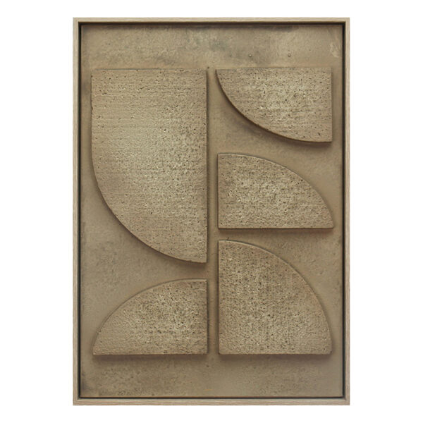 ΠΙΝΑΚΑΣ ΣΕ 3D ΚΑΜΒΑ ΜΠΕΖ PVC/MDF 50Χ70ΕΚ