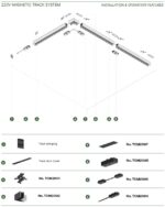 InLight Μαγνητική ράγα 220V με κάλυμμα μαύρη D:2m (TRM20012) - Image 5