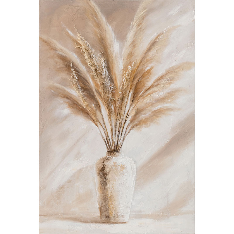 16-26432-80x120cm.jpg ΠΙΝΑΚΑΣ ΚΑΜΒΑΣ ΒΑΖΟ ΨΗΛΟ ME ΠΑΜΠΑΣ ΚΑΦΕ/ΛΕΥΚΟ/ΧΡΥΣΟ ΑΝΑΓΛΥΦΟ ΕΦΕ - 80x120x2cm 4/ΚΙΒ - Image 1
