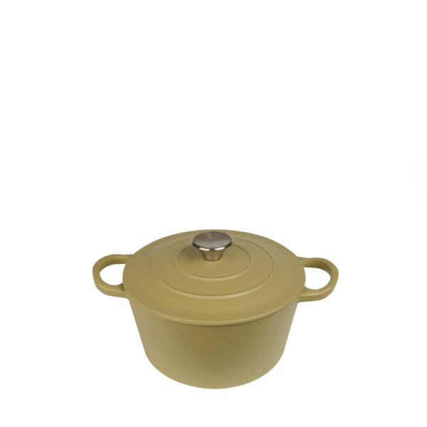 VOLCANO ΚΑΤΣΑΡΟΛΑ CAST-IRON ΧΑΚΙ ΜΕ ENAMEL 3800ML 23ΕΚ.