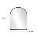 Καθρέπτης Selene pakoworld μαύρο MDF 46x1.2x60 εκ - Image 4