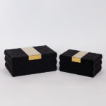 ΔΙΑΚΟΣΜΗΤΙΚΑ ΚΟΥΤΙΑ, ΜΑΥΡΟ, ΣΕΤ 2ΤΜΧ, 25x15x10, 20x12x8cm - Image 2
