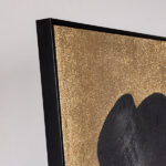 ΠΙΝΑΚΑΣ ΚΑΜΒΑΣ ΜΕ ΠΛΑΙΣΙΟ ΓΥΝΑΙΚΕΙΑ ΦΙΓΟΥΡΑ ΧΡΥΣΟΣ - ΜΑΥΡΟΣ 80x120cm - Image 2