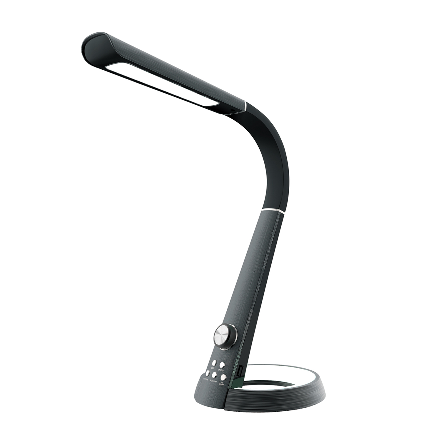 BL1063BK.jpg ΦΩΤΙΣΤΙΚΟ ΓΡΑΦΕΙΟΥ ΜΑΥΡΟ ΠΛΑΣΤΙΚΟ LED SMD 8W 450LM CCT 3000K-4300K-6000K IP20 - Image 1