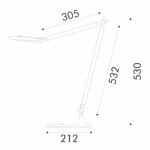 ΦΩΤΙΣΤΙΚΟ ΓΡΑΦΕΙΟΥ ΜΑΥΡΟ ΠΛΑΣΤΙΚΟ LED SMD  9W 500LM  CCT 2800K-6500K IP20 - Image 2