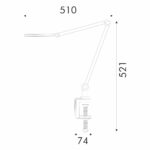 ΦΩΤΙΣΤΙΚΟ ΓΡΑΦΕΙΟΥ ΧΡΥΣΟ ΠΛΑΣΤΙΚΟ LED SMD  9W 500LM CCT 3000K-4000K-6000K IP20 - Image 3
