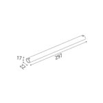 ΒΡΑΧΙOΝΑΣ MATRIX ΑΜΜΩΔΕΣ ΜΑΥΡΟ ΑΛΟΥΜΙΝΙΟΥ  22x17x297mm 
IP20 - Image 2