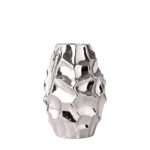 ΚΕΡΑΜΙΚΟ ΒΑΖΟ ΑΣΗΜΙ ΑΣΥΜΜΕΤΡΟ ΚΥΨΕΛΩΤΟ ΜΙΚΡΟ - Φ19x25.5cm 18/ΚΙΒ