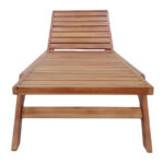 Ξαπλώστρα Melop pakoworld teak ξύλο σε φυσική απόχρωση 200x70x35εκ - Image 5