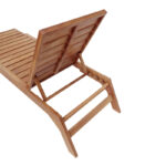 Ξαπλώστρα Melop pakoworld teak ξύλο σε φυσική απόχρωση 200x70x35εκ - Image 7