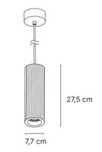 Inlight Κρεμαστό Γύψινο Φωτιστικό GU10, Κεραμιδί D:29,5x7,7cm(4064-Terracotta) - Image 2