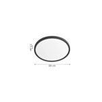 Inlight Πλαφονιέρα οροφής LED 18W 3CCT (by switch on base) σε ασημί απόχρωση D:23x2,5cm (42036-E-Silver) - Image 2