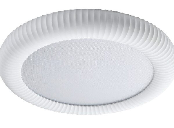 Inlight Φωτιστικό Οροφής Γύψινο LED 36W, 3000K, Λευκό, D:40x6,5cm(42054-White)