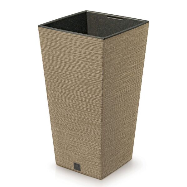 FURU SQUARE ECO WOOD ΦΥΣΙΚΟ ΧΡΩΜΑ ΠΛΑΣΤΙΚΟ ΚΑΣΠΩ 26,5Χ26,5Χ50ΕΚ