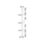 Κρεμαστό Φωτιστικό LED ACA Sundrop OKN6001PBK Αμμώδες Μαύρο 12W 3000K 370lm - Image 3
