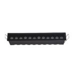 Inlight Downlight σποτ 12*3W 3CCT σε μα΄΄΄΄ύρη απόχρωση (X00210B)