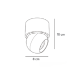 InLight Φωτιστικό Σποτ Οροφής LED 7W, 3000K, Λευκό, 8x10cm(9097-White) - Image 2