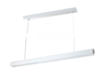 Inlight Γραμμικό Κρεμαστό Γύψινο Φωτιστικό LED 36W, 2CCT, Λευκό D:150x8,7cm(6123-White)