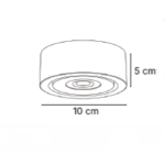 InLight Φωτιστικό Σποτ Οροφής LED 9W, 3CCT, Μαύρο, 36° D:10x5cm (9090-Black) - Image 2