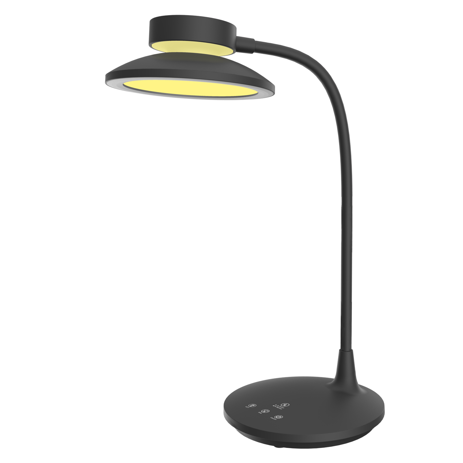 BL1317LBK.jpg ΦΩΤΙΣΤΙΚΟ ΓΡΑΦΕΙΟΥ LED ACA BL1317LΒΚ ΜΑΥΡΟ 10W CCT 3000K/3800K/5700K 500LM - Image 1