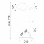 ΦΩΤΙΣΤΙΚΟ ΓΡΑΦΕΙΟΥ LED ACA BL1528BK ΜΑΥΡΟ 8W CCT 3000K/4100K/6300K 580LM - Image 3