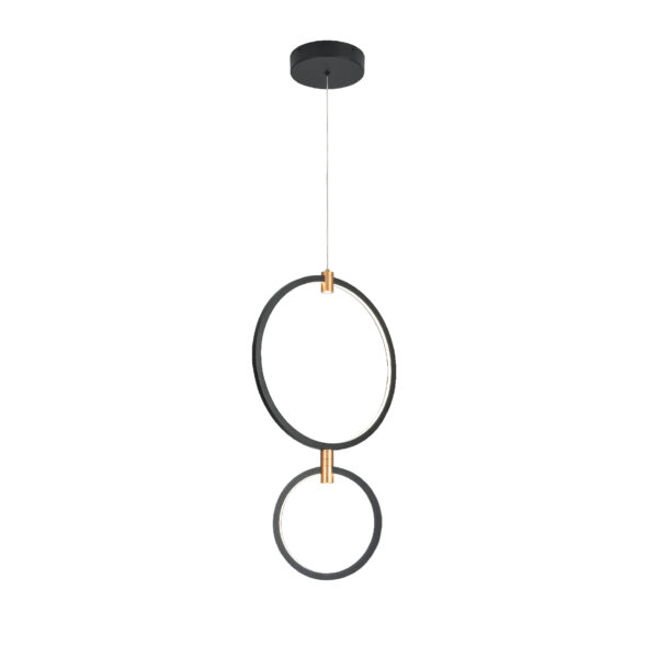ΚΡΕΜΑΣΤΟ ΦΩΤΙΣΤΙΚΟ LED ACA KY011ECBK TWIN ΑΜΜΩΔΕΣ ΜΑΥΡΟ ΑΛΟΥΜΙΝΙΟ + ΣΙΛΙΚΟΝΗ 30W 2800K-3200K-4000K 1200LM IP20 250+400MM