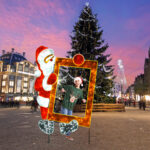 LED SANTA HOLDING PHOTO FRAME FLOOR MOTIF 1500 WW,WHITE&RED STEADY LED 48m ROPE LIGHTS 1,5m CABLE IP65 2770x2000x50mm - Image 2