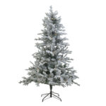 INART ΔΕΝΤΡΟ XMAS PE/PVC ΧΙΟΝΙΣΜΕΝΟ 678 TIPS Υ180 Πράσινος,Λευκό-Ιβουάρ PE,PVC 2-85-125-0053