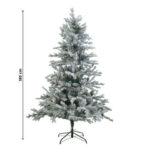 INART ΔΕΝΤΡΟ XMAS PE/PVC ΧΙΟΝΙΣΜΕΝΟ 678 TIPS Υ180 Πράσινος,Λευκό-Ιβουάρ PE,PVC 2-85-125-0053 - Image 3