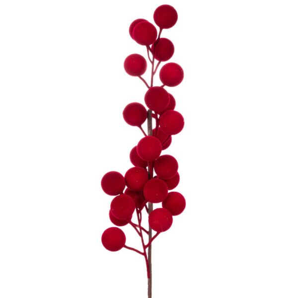 ΒΕΛΟΥΔΙΝΟ ΚΛΑΔΙ ΜΕ ΚΟΚΚΙΝΑ BERRIES  52ΕΚ