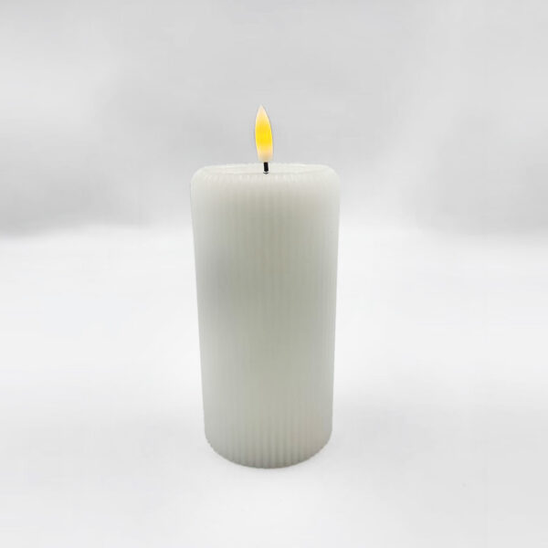LED ΚΕΡΙ ΜΕ ΜΠΑΤΑΡΙΑ ΛΕΥΚΟ WAX ΕΦΕ ΝΕΡΟΥ ΤΡΕΜΟΠΑΙΓΜΑ 2AA ΜΠΑΤΑΡΙΕΣ (ΔΕΝ ΠΕΡΙΛΑΜΒΑΝΟΝΤΑΙ) 75x150mm