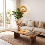 ΚΡΕΜΑΣΤΟ ΦΩΤΙΣΤΙΚΟ ACA HM1776145A ΡΟΖ ΧΡΥΣΟ 1XE27X60W IP20 D45XH120CM - Image 2