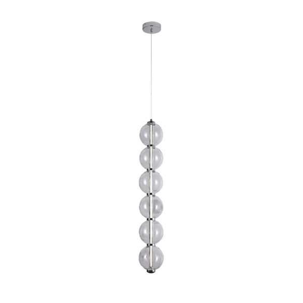 ΚΡΕΜΑΣΤΟ ΦΩΤΙΣΤΙΚΟ ACA HM25039L ΧΡΩΜΙΟ LED 27W 3000K IP20 D15XH180CM