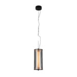 ΚΡΕΜΑΣΤΟ ΦΩΤΙΣΤΙΚΟ ACA HM250481SM ΜΑΥΡΟ ΦΙΜΕ ΓΥΑΛΙ LED 15W 2700K-3000K-4000K IP20 D15XH120CM