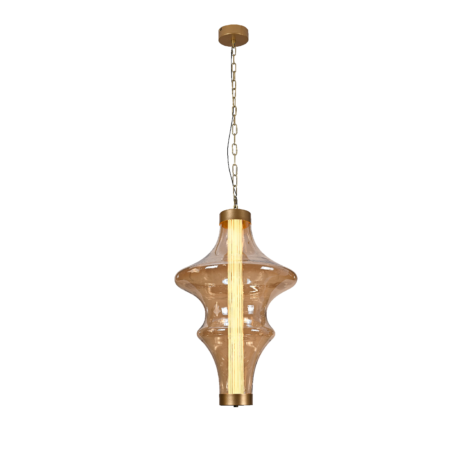 HM25150SM.jpg ΚΡΕΜΑΣΤΟ ΦΩΤΙΣΤΙΚΟ ACA HM25150SM ΜΑΥΡΟ ΦΙΜΕ LED 18W 3000K IP20 D30XH120CM - Image 1