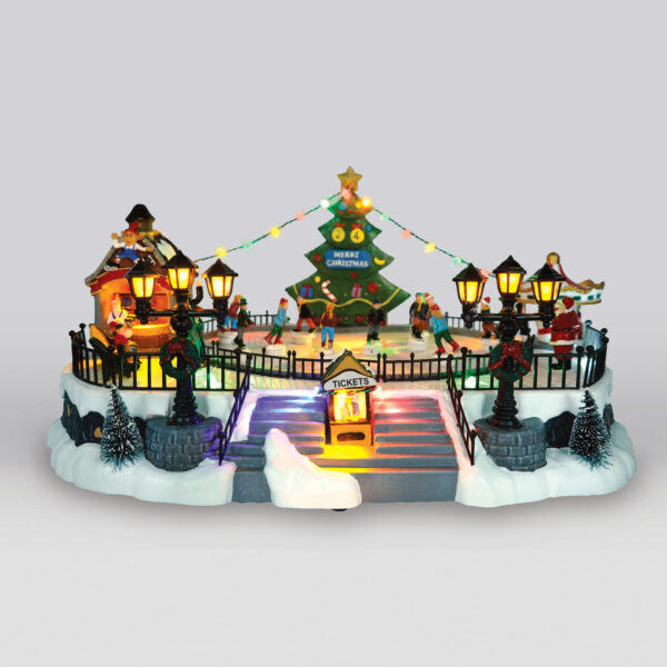 LED XMAS ΠΑΤΙΝΑΖ ΜΕ ΚΙΝΗΣΗ ΜΟΥΣΙΚΗ RGB 4,5V 3,6W USB 406*280*220mm