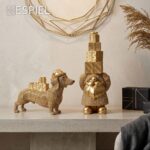 ΦΙΓΟΥΡΑ ΣΚΥΛΟΣ ΧΡΥΣΟ ΠΟΛΥΡΕΖ. 21.5X6X14.5ΕΚ. - Image 2